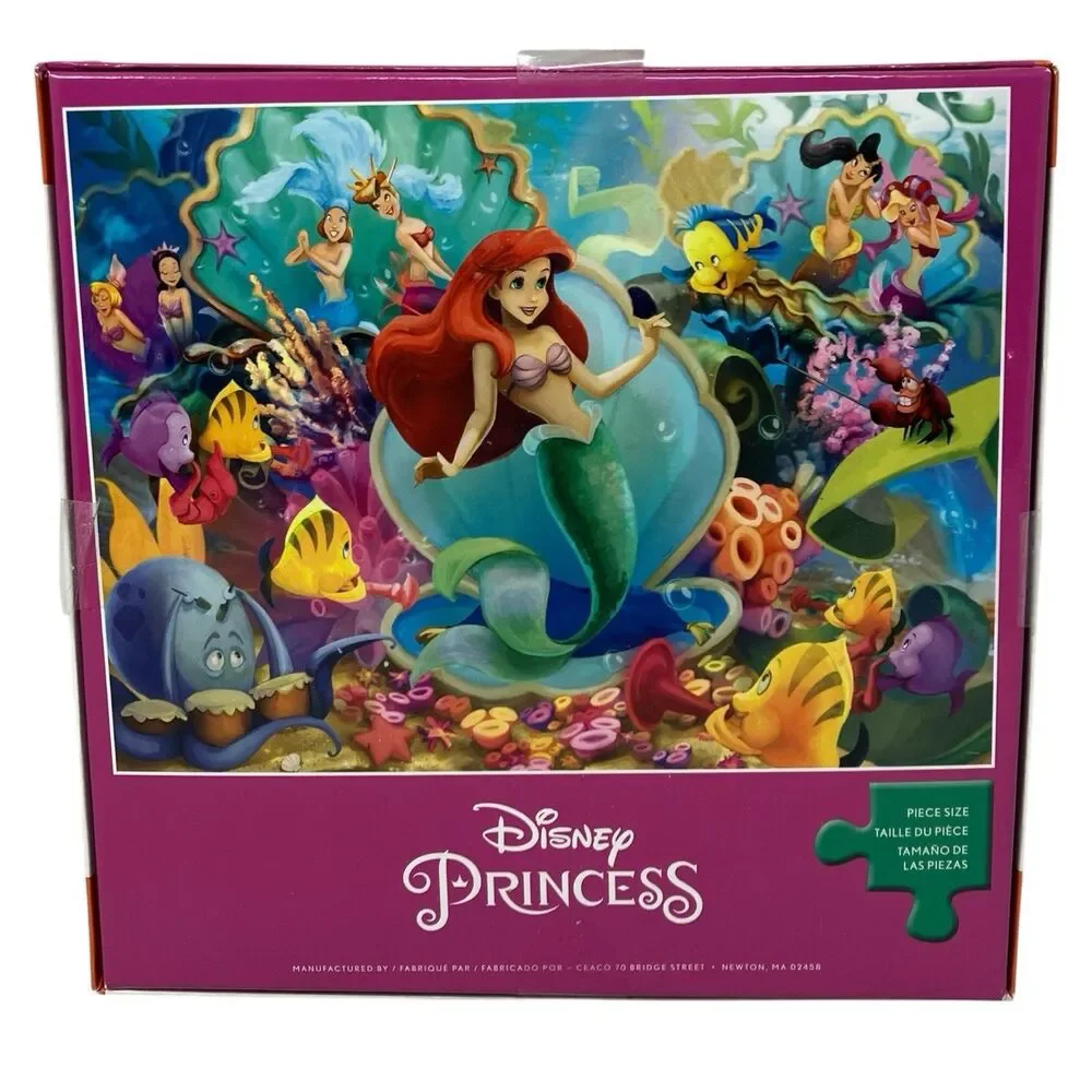 Ceaco Disney Princess Ariel 300 Piece Puzzle Oversized Pieces Little Mermaid New